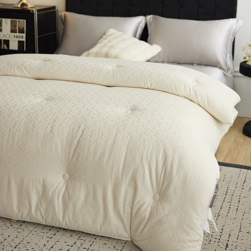 The Seasonal Comfort Soy-Infused Jacquard Quilt