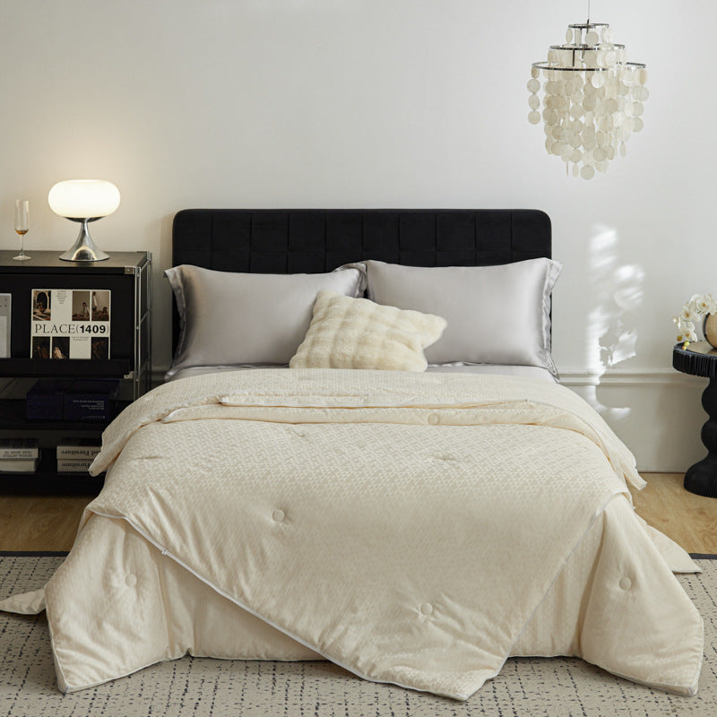The Seasonal Comfort Soy-Infused Jacquard Quilt